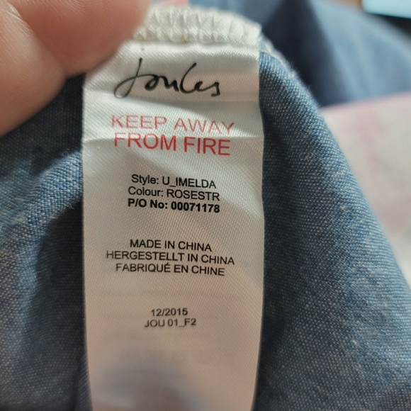 Joules "Imelda" Floral Shift Dress Size 10 - Picture 9 of 10